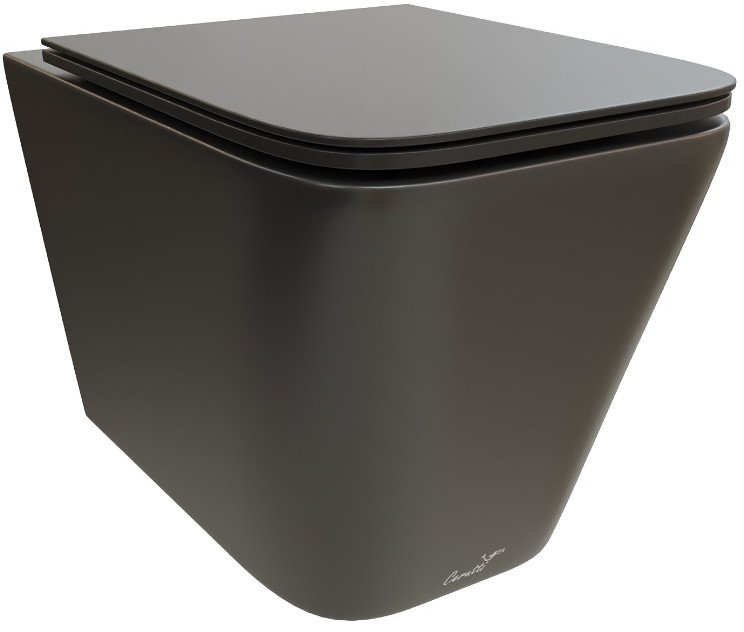Подвесной унитаз Cerutti Maiella Aria MB CT9163 безободковый с крышкой SoftClose